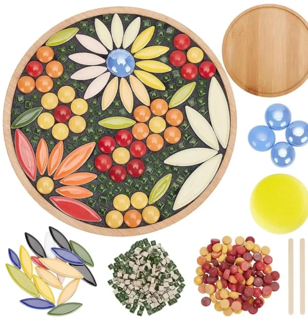 Origami paper kit with vibrant sheets, project samples, and instruction book displayed.